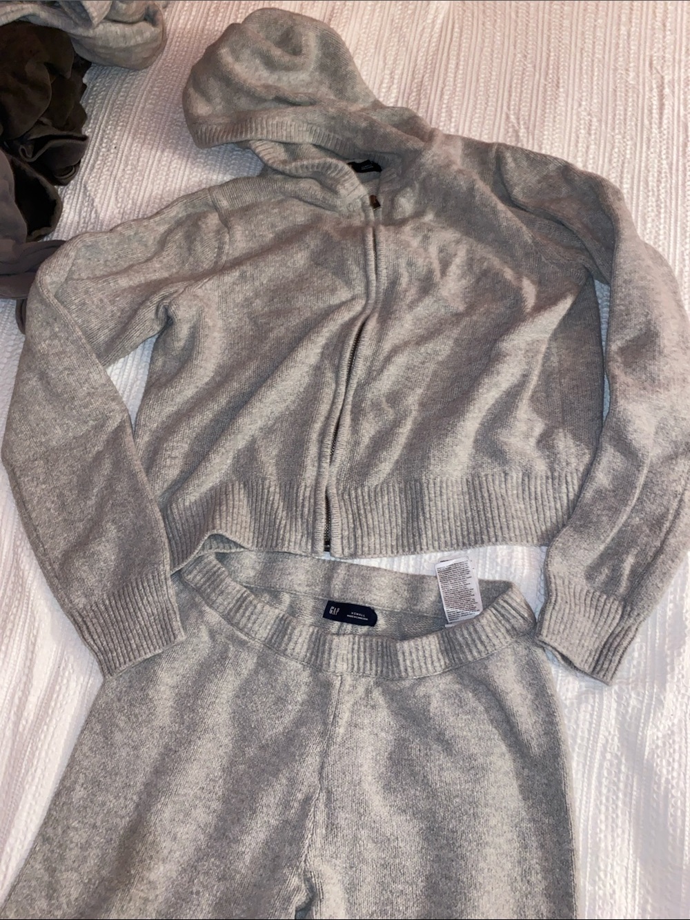 GAP Light Gray Hooded Zip and matching pants